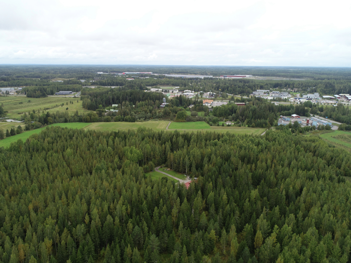 poikkitien yritysalue ilmakuva s